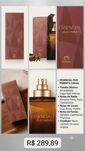 Perfume Essencial Oud Pimenta