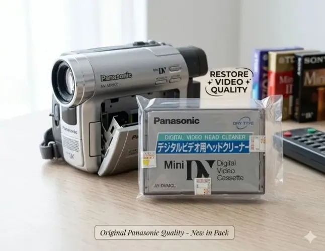Fita de limpeza de cabeçote Filmadora Mini DV Panasonic