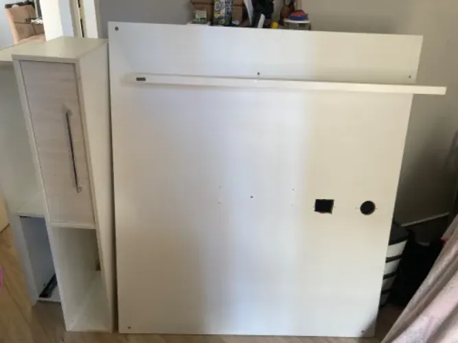 Painel com gaveta pra colocar televisão 