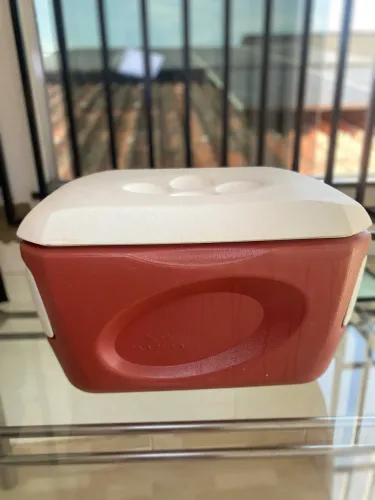 Caixa térmica cooler vermelho