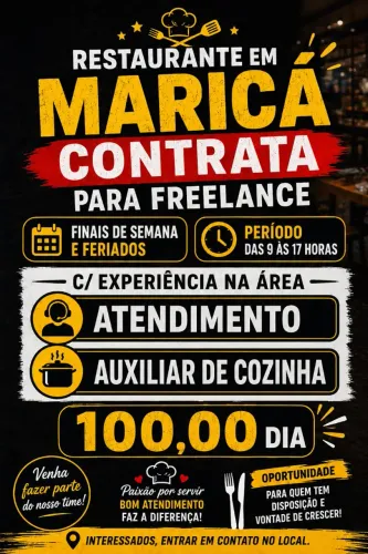 Restaurante em MARICÁ CONTRATA