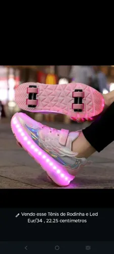 Vendo esse Tênis com rodinhas e Led novo, usado pra experimentar e ficou pequeno