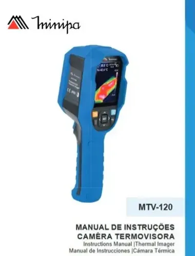 Câmera Térmica Minipa MTV-120 Medição -10°C a 400°C Com Laser