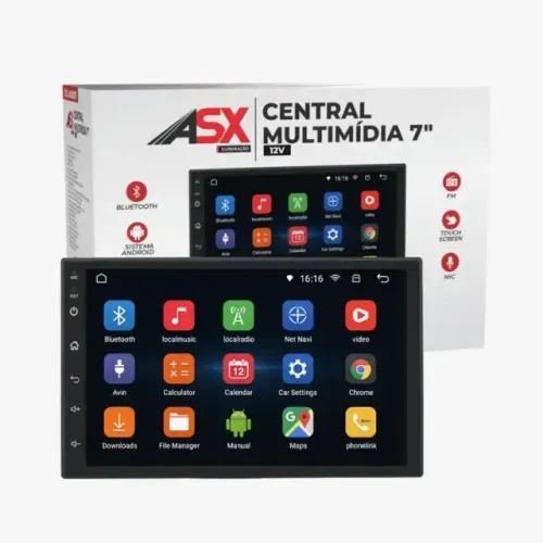 Central Multimidia 7? CarPlay + Android Auto, Wi-Fi, GPS e Câmera de Ré.
