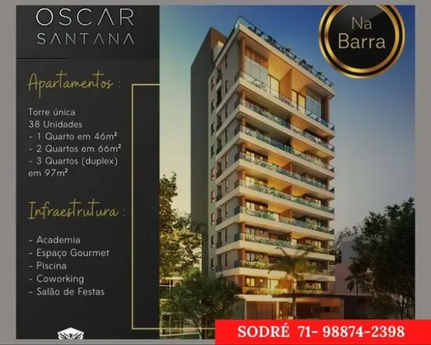Barra - 1 e 2 quartos com Suíte - sofisticação - Lançamento