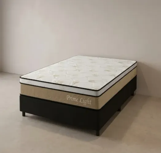 Conjunto Base com Colchão Casal de Molas Ensacadas Prime Light