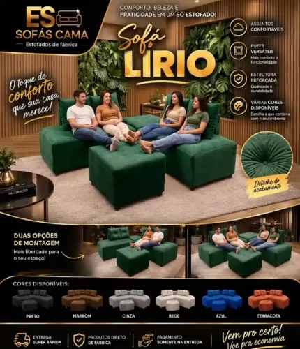 SOFÁ MODULAR INCRÍVEL!! Cores a sua ESCOLHA PAGUE NA ENTREGA.