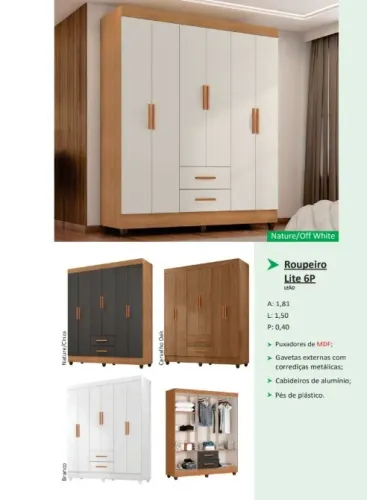 Guarda roupa lite 