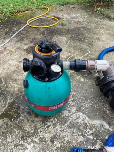 Bomba e filtro de piscina