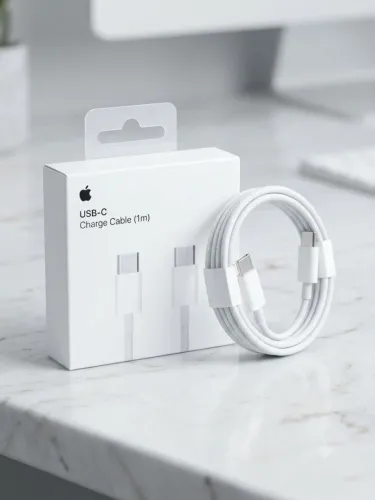Cabo USB C para USB C trançado 1 metro