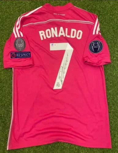 Camisa do Real Madrid autografada pelo Cristiano Ronaldo com certificado internacional