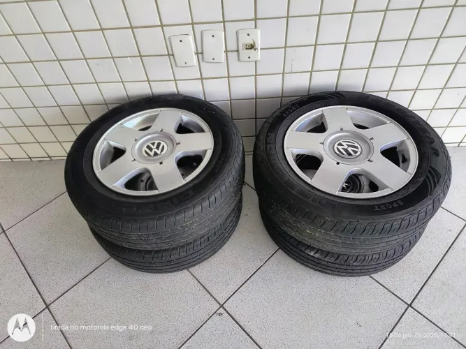 Vendo Rodas Originais VW Aro 15   5 Furos