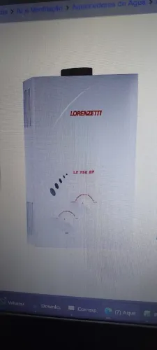 Aquecedor a gás Lorenzetti Lz 750bp.
