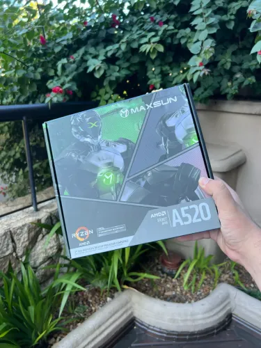 Placa Mãe Am4 A520 Maxsun Nova na caixa 