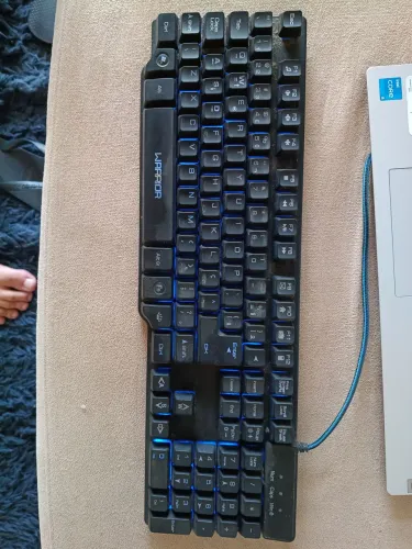 Teclado mecânico gamer Warrior