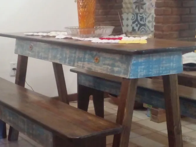 Mesa jantar EPÓXI .pés REMOVÍVEIS punus.nova