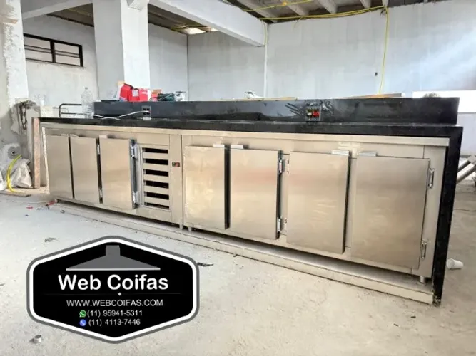 Balcão refrigerado industrial em aço inox, Direto da fábrica, (Faça um orçamento)
