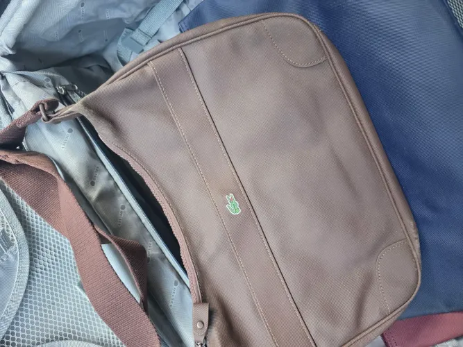 Bolsa lacoste original marrom