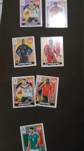 4 figurinhas raras extra stickers (bronze)