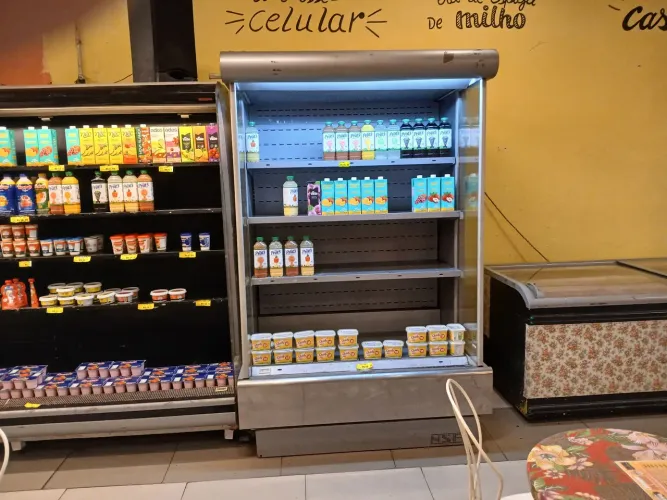 (2) Expositores de produto e (1) ILHA congeladora