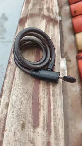 Cadeado Para Bicicleta Com Cabo De Aço