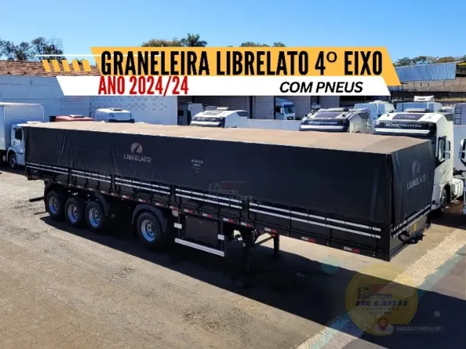 Carreta Graneleira 4º Eixo Librelato Ano 2024/24 C/ Pneus