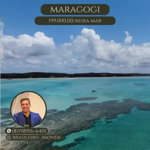 Maragogi/praia/Pé na areia/23m²/01 e 02 quartos/Ivestimento/Oportunidade real