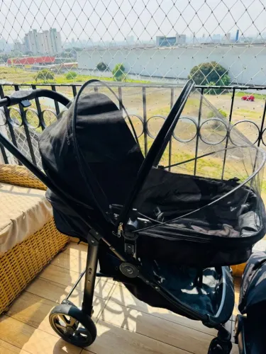 Kit Carrinho Gazerano + Moisés + Mosqueteira e Bebe conforto