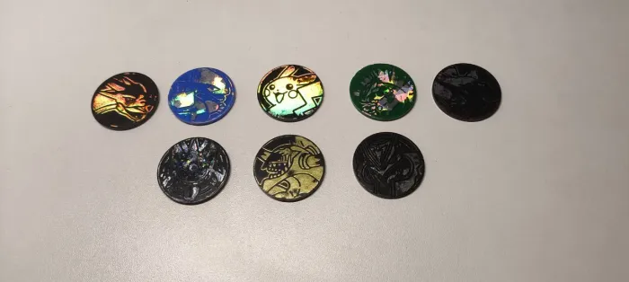 Moedas Raras Pokémon - 8 Peças 