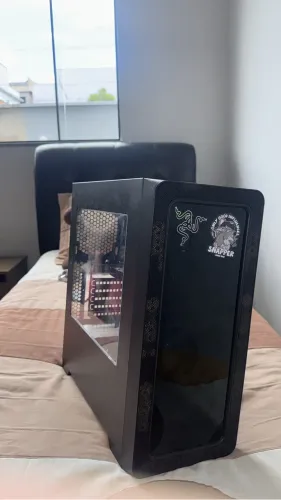 GABINETE GAMER 3 FANS AZUL