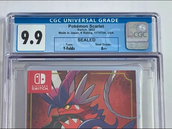 Pokémon Scarlet Graduado CGC 9.9 A++ || Nintendo || Switch
