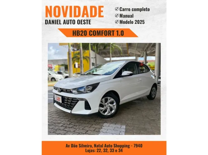 Hyundai HB20 Comfort Plus 1.0 Flex 12V Mec. 2025