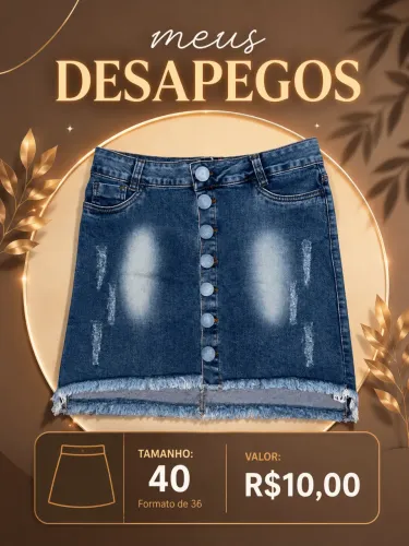 Saia jeans 