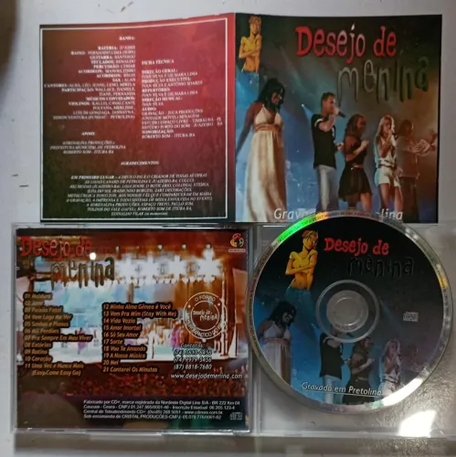 CD banda Desejo de Menina ao vivo 