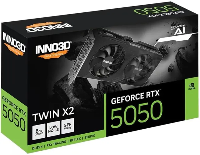 Placa de vídeo INNO3D Nvidia GeForce RTX 5050 Twin X2 8GB GDDR6 Novo Lacrado