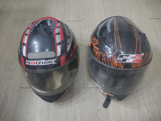 Capacete usado em bom estado