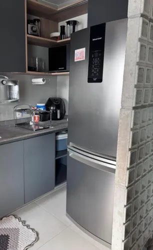 Geladeira Brastemp Frost Free Inverse 478 litros cor Inox com Turbo Ice 220V