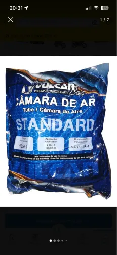 Câmara de ar 120/80 aro 18