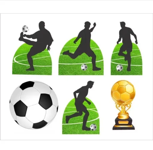 Enfeites Displays de Mesa de madeira Futebol 22cm