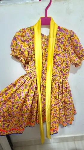Vestido de chita junino infantil
