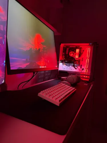 Setup Gamer, CPU + Mouse + Monitor 