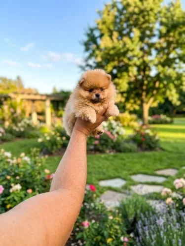 Filhote de Spitz Alemão Anão com Pedigree