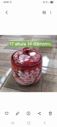 Pote de porcelana grande