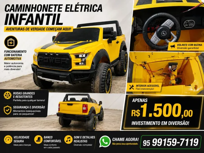 CARRINHO INFANTIL ELÉTRICO