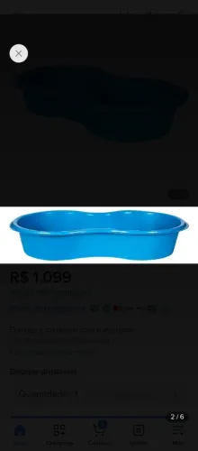 Picina polietileno azul 1000 litros