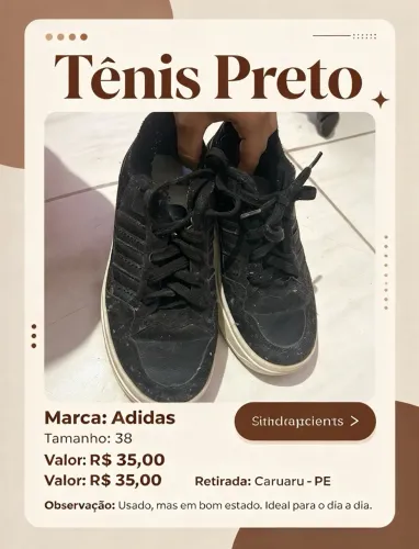 sapato preto