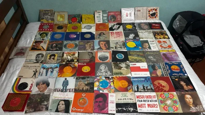 Kit 70 Discos Vinil Compactos Clássicos
