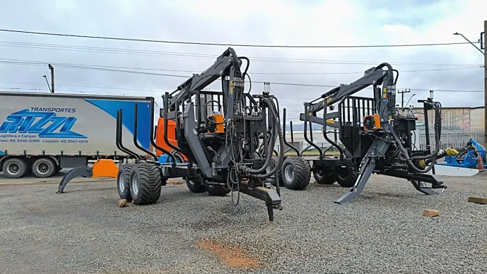 Autocarregável florestal guincho trator 