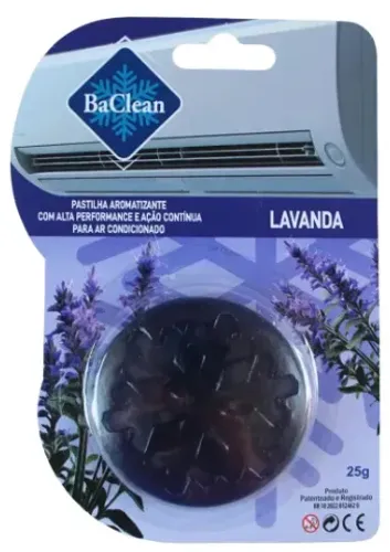 Pastilha bactericida aromatizante de lavanda para ar condicionado