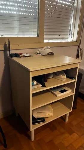 Balcão organizador branco em MDF - Multiuso